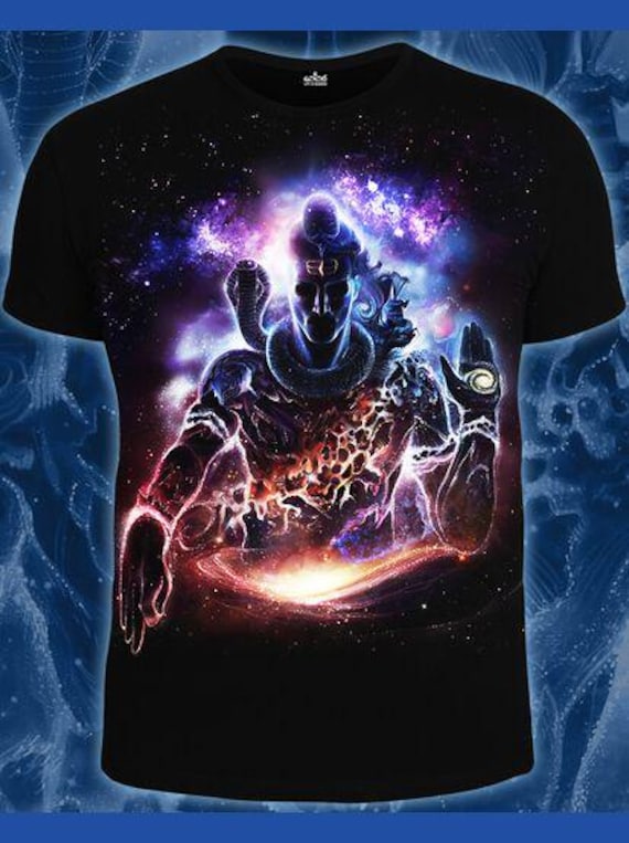 UV Active Psytrance Festival T-shirt, Glow in the Dark and