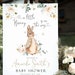 Peter Rabbit Gender Neutral Baby Shower Welcome Sign, Editable Baby ...