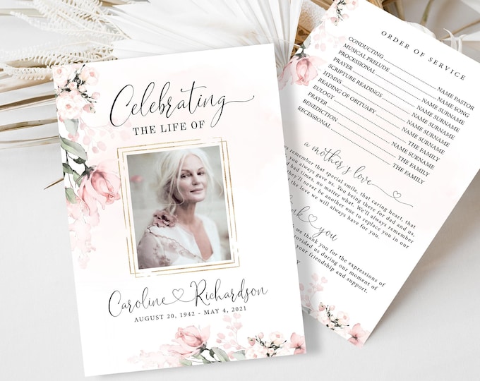 Funeral Desing Program Flowers This item is unavailable - Etsy