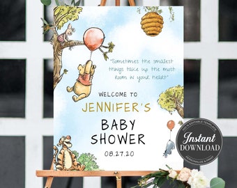 classic winnie the pooh baby shower centerpieces