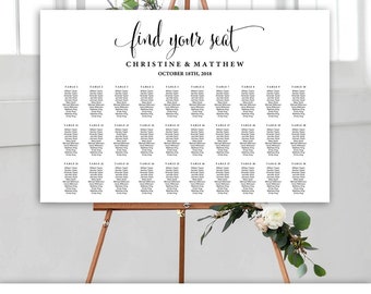table seating chart etsy