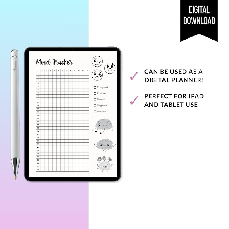 Yearly Trackers Bundle, PRINTABLE Journal Pages, Digital Planner Pages ...