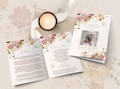 Floral Funeral Program Template: Garden Memorial Service (Digital) product logo