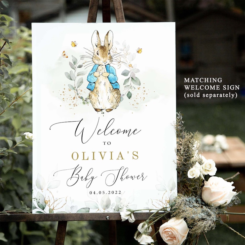 Peter Rabbit Baby Shower Invitation Peter Rabbit Invitation Etsy