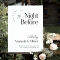 Wedding Rehearsal Dinner Welcome Sign, The Night Before Wedding Welcome Sign Template, Rehearsal Dinner Welcome Sign Printable product logo