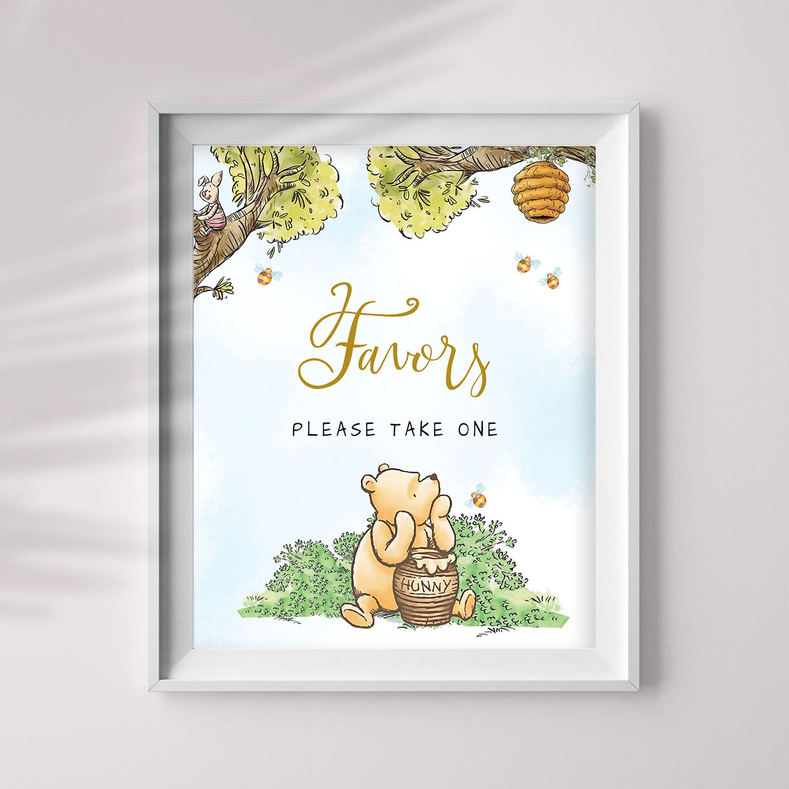 Printable Winnie The Pooh Party Favor