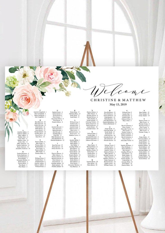 How To Make A Seating Chart Board For A Wedding