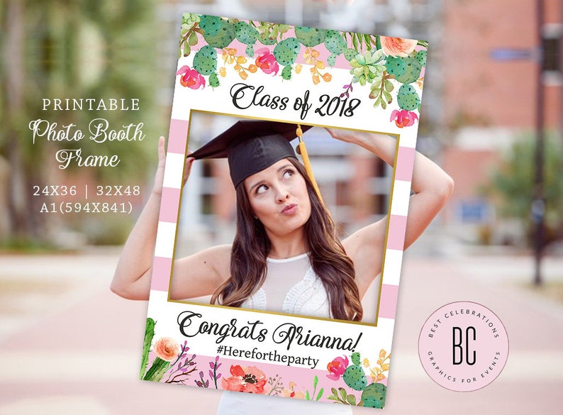 Graduation Party Photo Prop Frame Grad Class Of Image 0