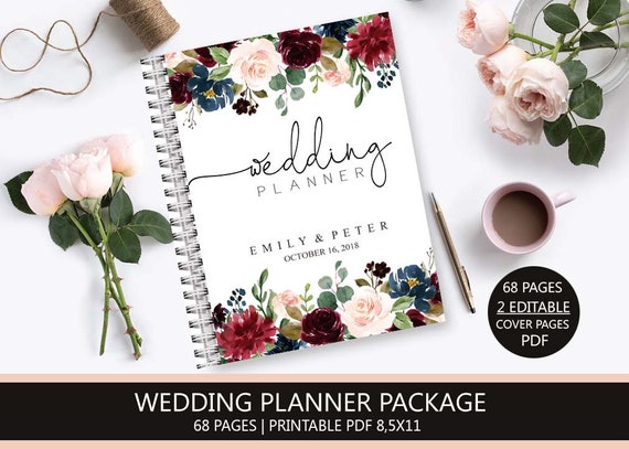 Wedding Planner Pack, Printable Wedding Planner