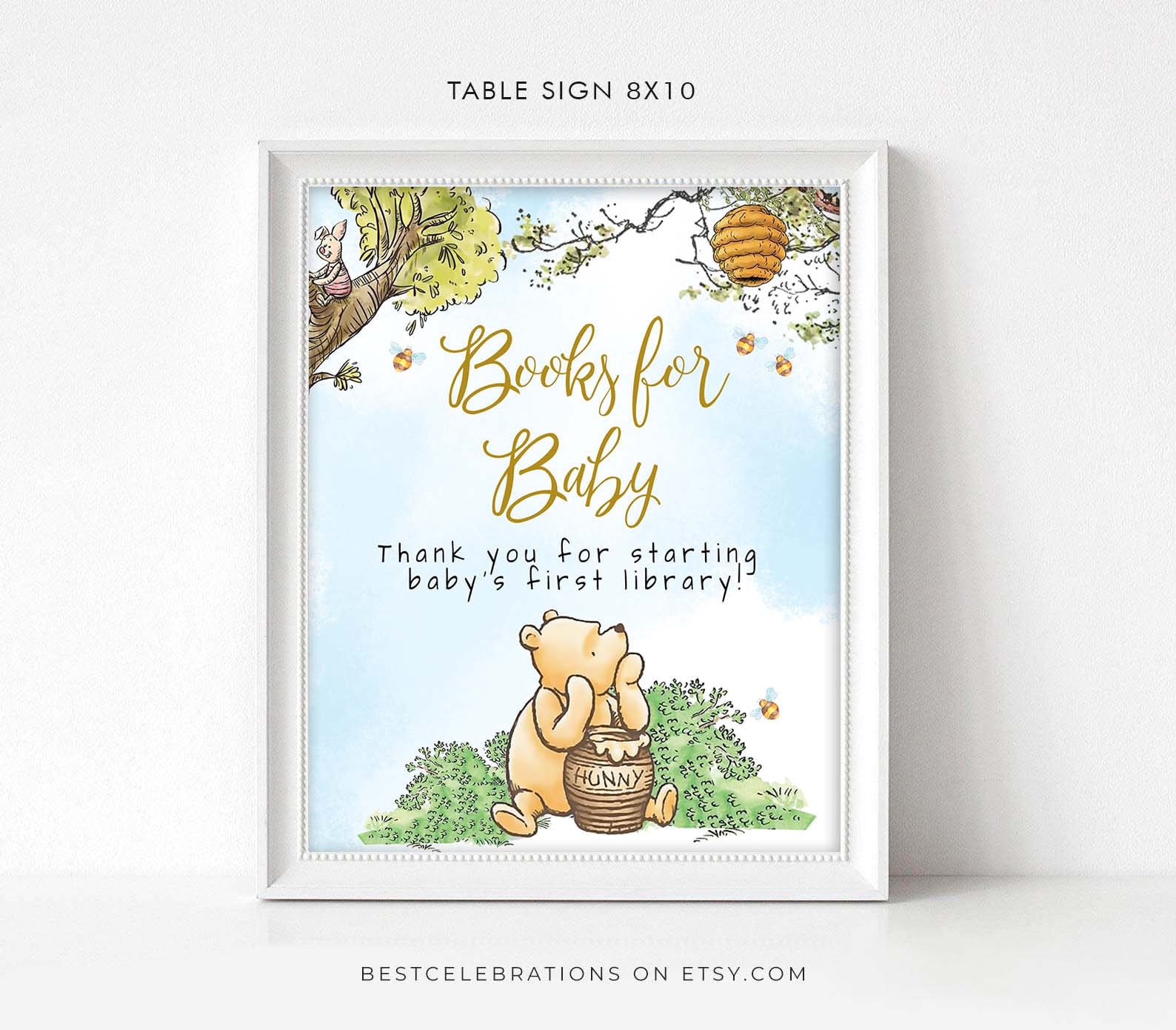 Classic Winnie the Pooh Books for Baby Sign Printable Books Etsy