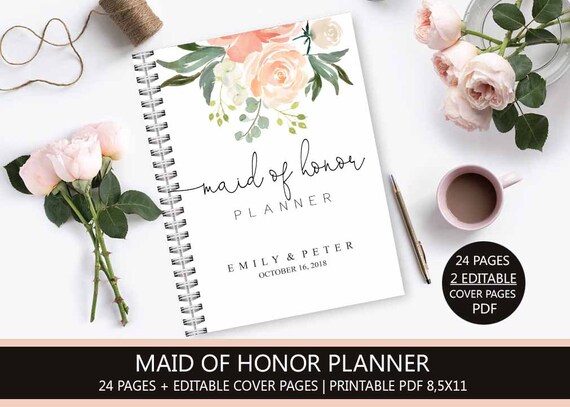 Maid of Honor Planner, Marriage ceremony Planner Printable, Bridesmaid Planner, Will Oneself Be My Maid of Honor, PDF, Do it yourself Laptop computer PDF, Peach Floral photograph about Maid of Honor Printable Planner titled Maid of Honor Planner, Marriage ceremony Planner Printable, Bridesmaid Planner, Will By yourself Be My Maid of Honor, PDF, Do it yourself Laptop computer PDF, Peach Floral