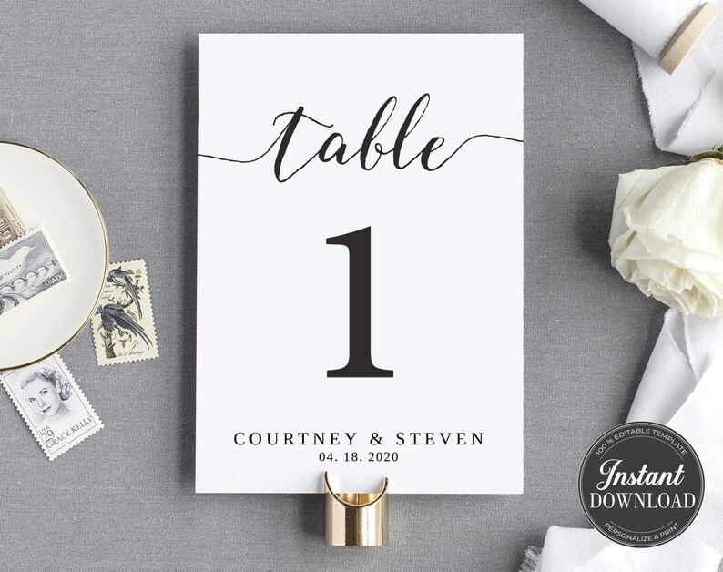 Bundle Alphabetical Seating Chart Place Card Table Number Etsy