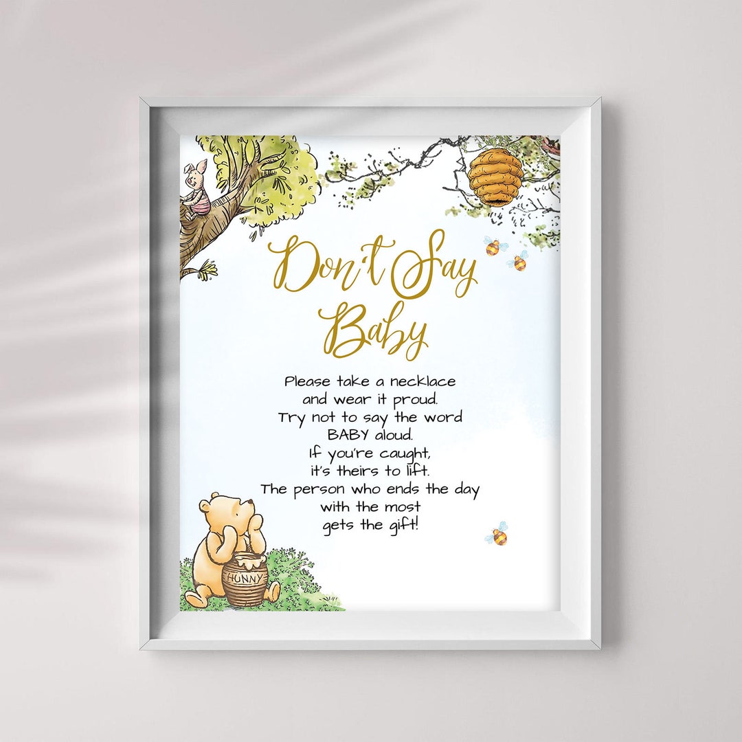 Free Winnie the Pooh Baby Shower Games - My Practical Baby Shower Guide