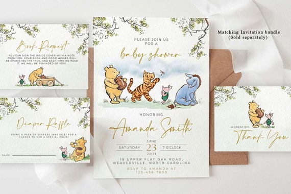 Classic Winnie-the-Pooh Printable Baby Shower Games (38 Activities) –  Bright Color Mom Shop