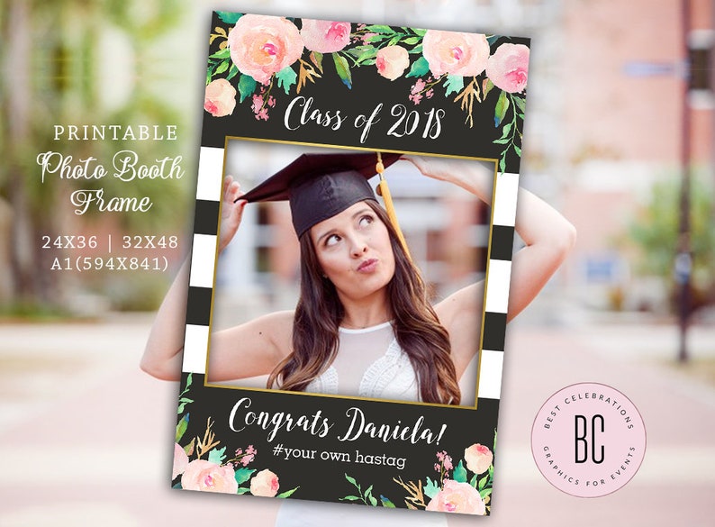 Graduation Party Photo Prop Frame Grad Class Of Image 0