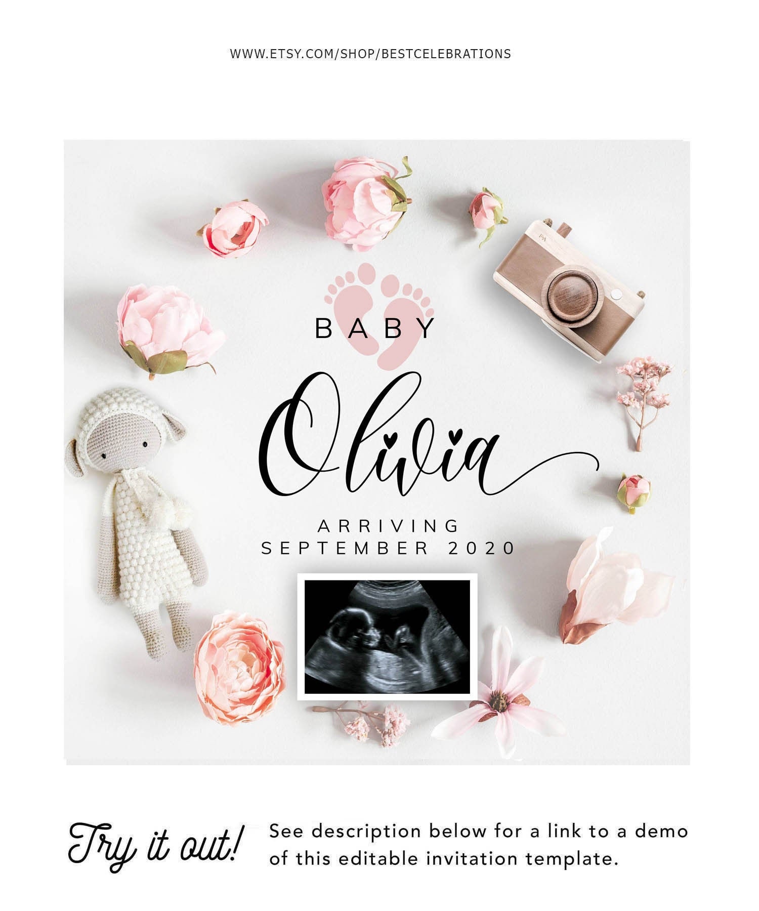 Social Media Digital Baby Reveal Instagram Facebook Pregnancy Reveal Editable Digital Baby Announcement,Digital Pregnancy Announcement