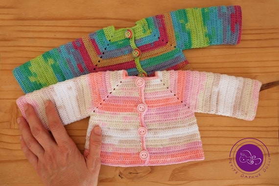 crochet doll jacket