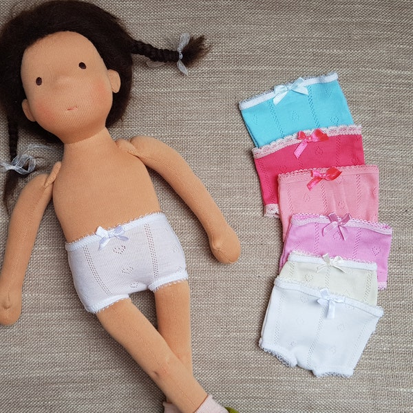 Doll Underpants - Waldorf Doll and American Doll Jersey Underwear - Doll Clothing Accessories