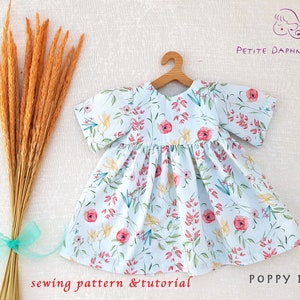 PDF Sewing Pattern & Tutorial - Doll Dress Pattern - American Girl Dress Tutorial - PDF Sewing Patterns - Doll Clothing - Waldorf Doll Dress