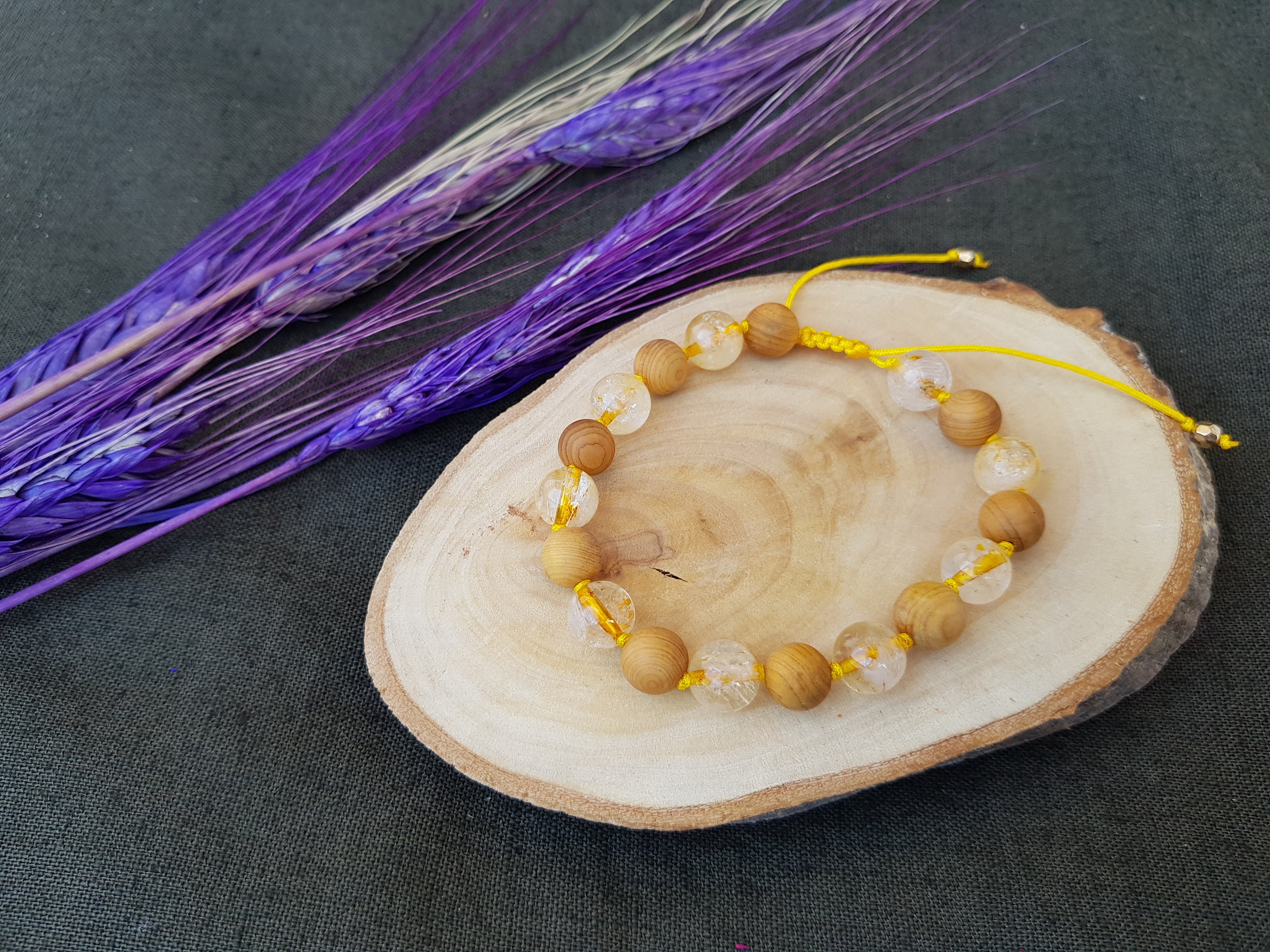 Citrine bracelet with dragon hotsell sign