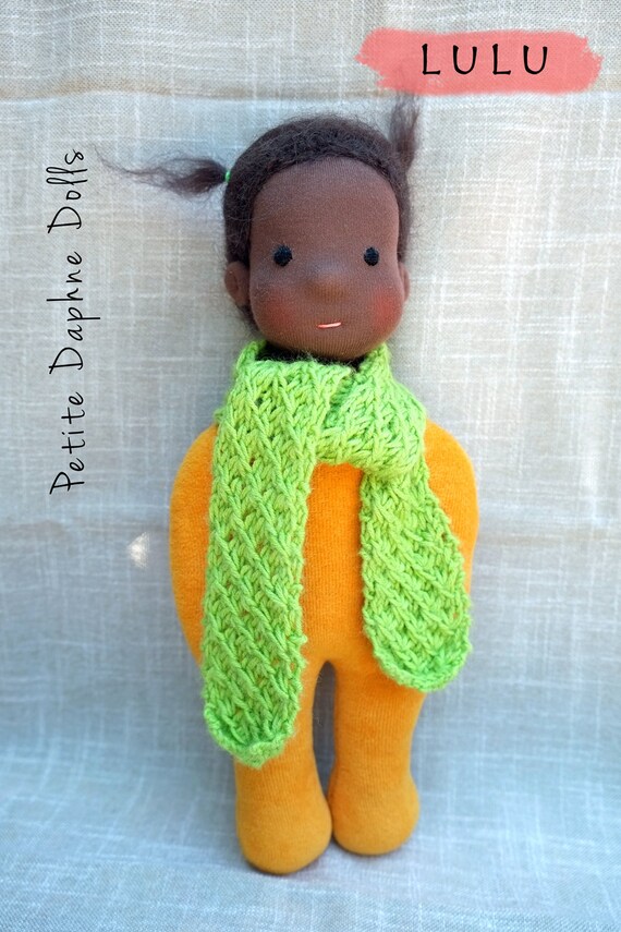 black waldorf doll
