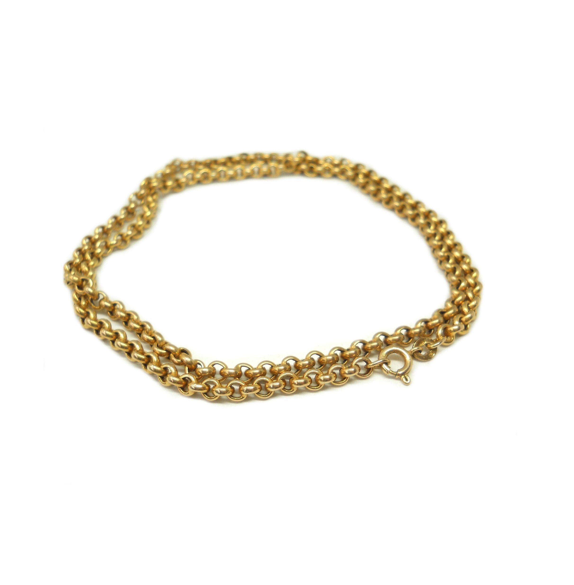 Vintage 20 inch 9ct Gold Belcher Chain Necklace 8.79g