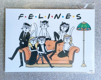 A5 F.E.L.I.N.E.S Print