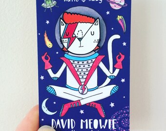 David Meowie Soft Enamel Pin