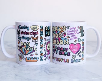 Dog Lovers - typographic design - Mug