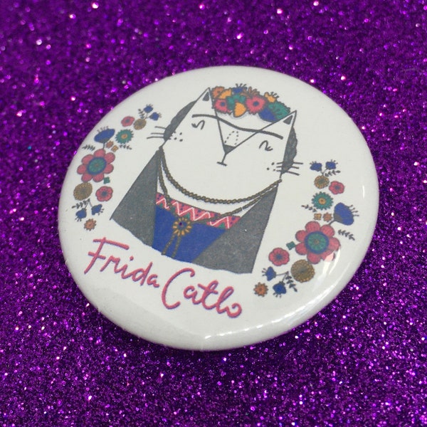 Frida Catlo -  32mm Button Badge