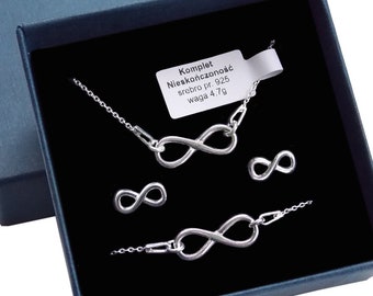 Sterling Silber 925 Schmuckset - Infinity