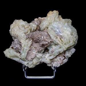 Prehnite, quartz, Djebel Melh, Morocco, 7 cm