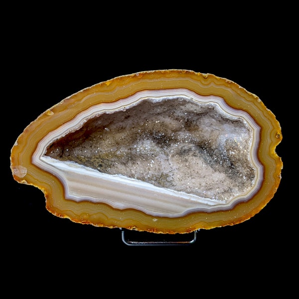 Géode agate et quartz, Brésil, 167 grammes