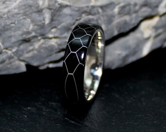 Edelstahl Resin Ring Aluminium Damen Herren Schmuck Partnering Handgefertigt Verlobungsring Ehering