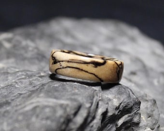 Wooden ring made of stabilized maple wood, engagement ring, alternative wedding ring