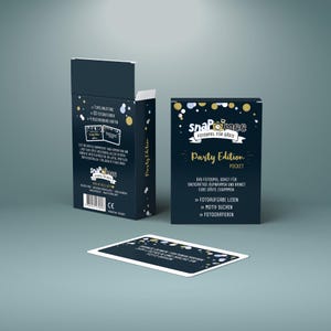 Fotospiel Party by snaPmee | Geburtstag, Babyparty, Konfirmation, Jugendweihe, Silvester | 50 Fotoaufgaben | Partyspiel für Gäste