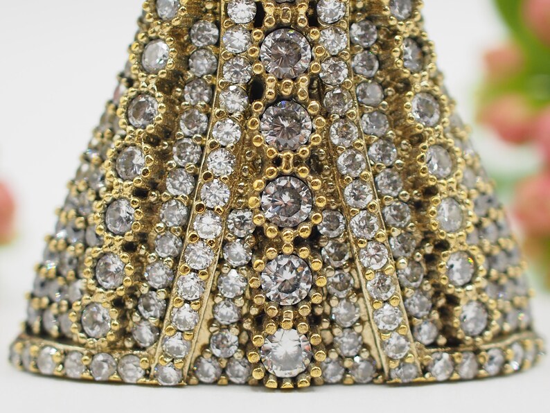 Turkish Jewelry Necklace Brass Finding Tassel Finding Large Filigree Bead Cap Gold Plated Caftan Pendant Turkish Caftan Tassel Cap