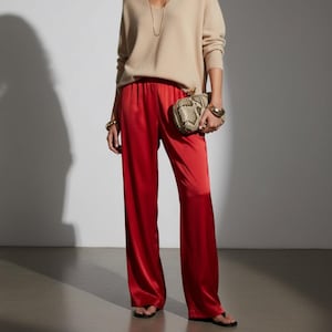 100% mulberry silk pants Silk satin trousers in Colors Bias or grain cut - Final Sale
