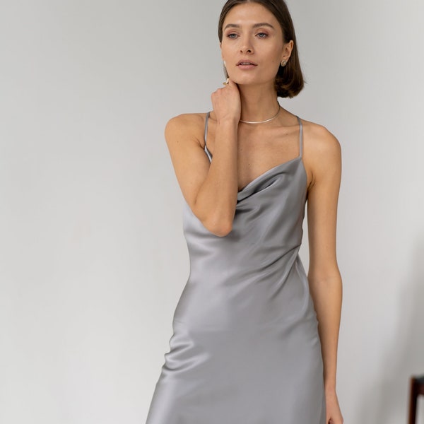 Grey Bridesmaid Dress - Etsy
