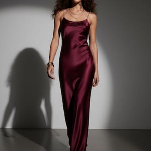 nasty gal marketplace satin scoop neck bias midi slip dress Chocolate Warehouse Satin Scoop Neck Bias Midi Slip Dress