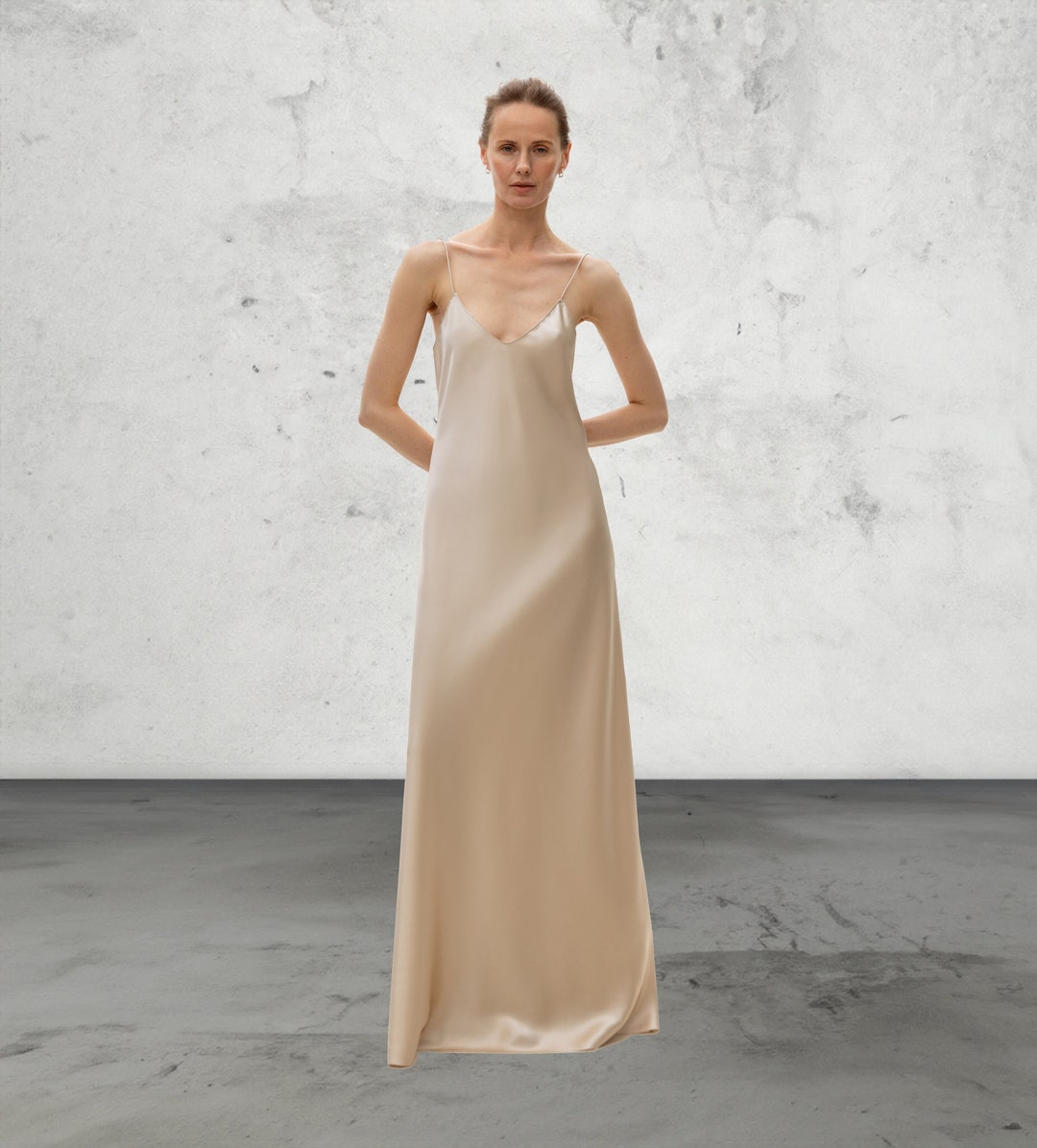 Heavy Fluid Silk Dress main image 0
