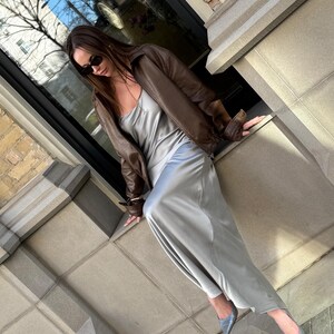 Silver Slip Dress - Etsy