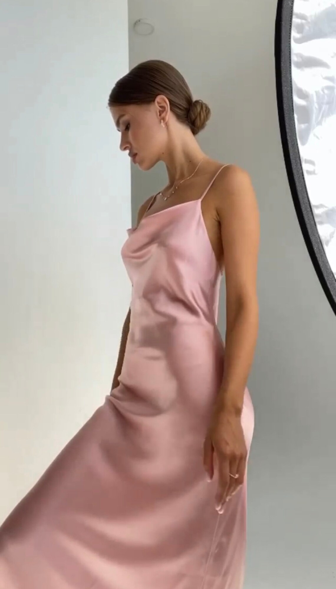 Silk Bias Dress Silk Slip Dress Pink Blush 100 Silk Dress Etsy