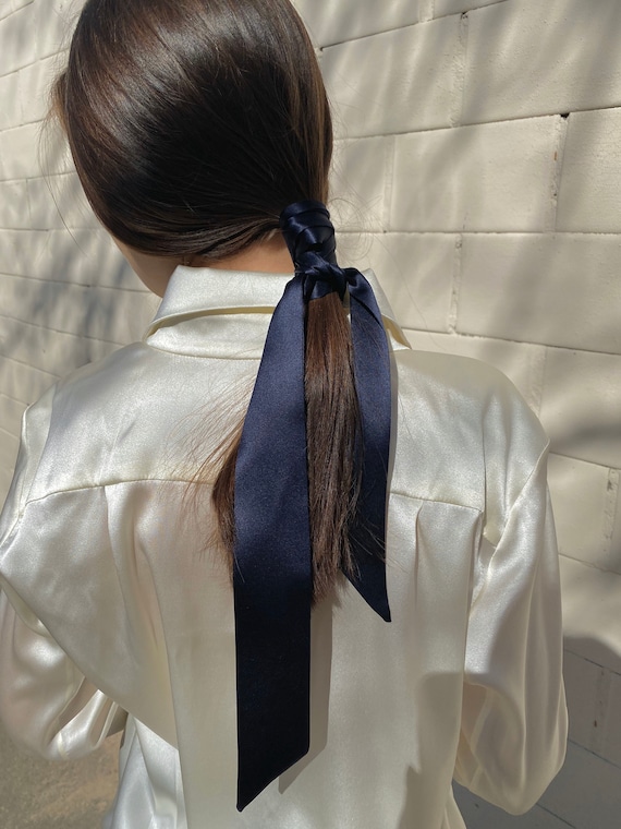 Silk Ribbon Long Silk Hair Ribbon Hair Accessory Silk Hair Bow