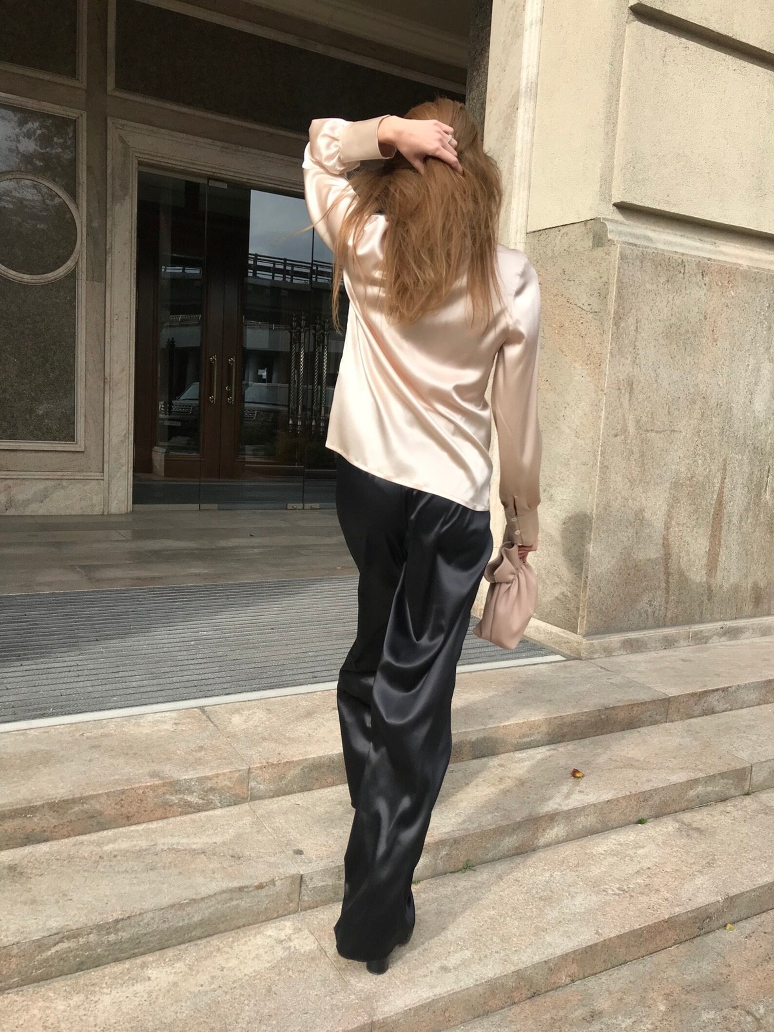 Black Silk Pants Highwaisted Silk Pants 100 Silk Pant Long Etsy