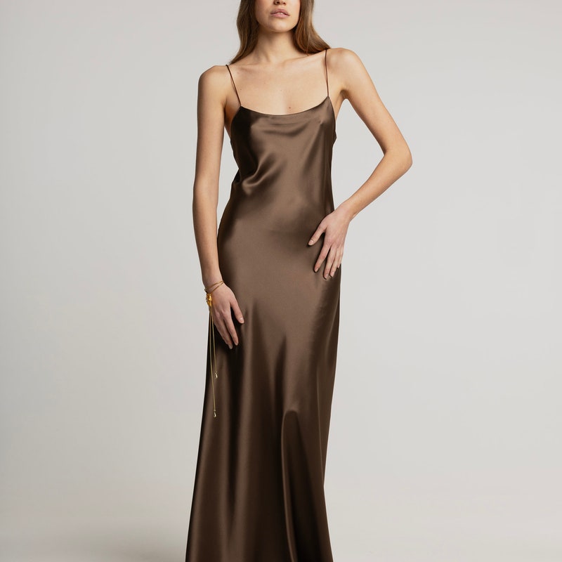 prom dresses for sale Mocha Gold Ladivine by Cinderella Divine CD803 Fitted Sequin Long Evening Dress PAULINE COTTON GAUZE BUTTON Deep V-neck Save with Multi-Packs:12 Pairs