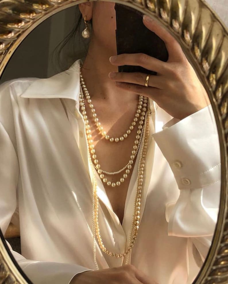 white silk blouse