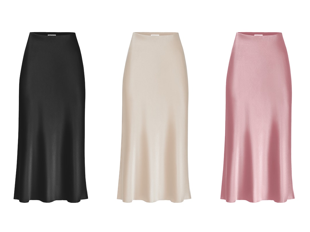 SILK BIAS SKIRT
