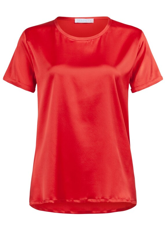 COLORS Women Silk Tshirt in White Stretch Silk Black Silk Etsy