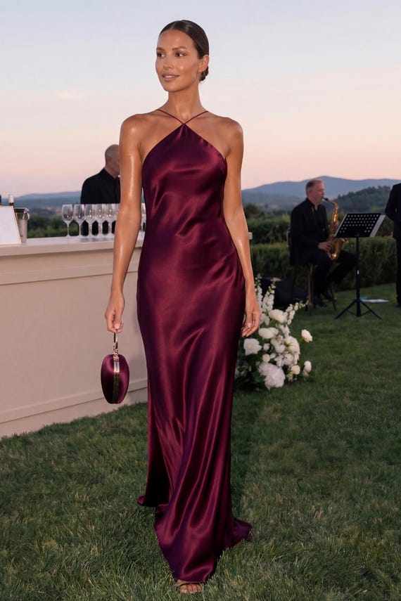 pretty little thing burgundy satin dress Formal Dresses Burgundy Wrap Satin Dress With Flutter Sleeves – Désir Material:Silk Blend defining effect while the YGroup_nolan-short-sleeve-mini-dress Blue Plaid Christmas French